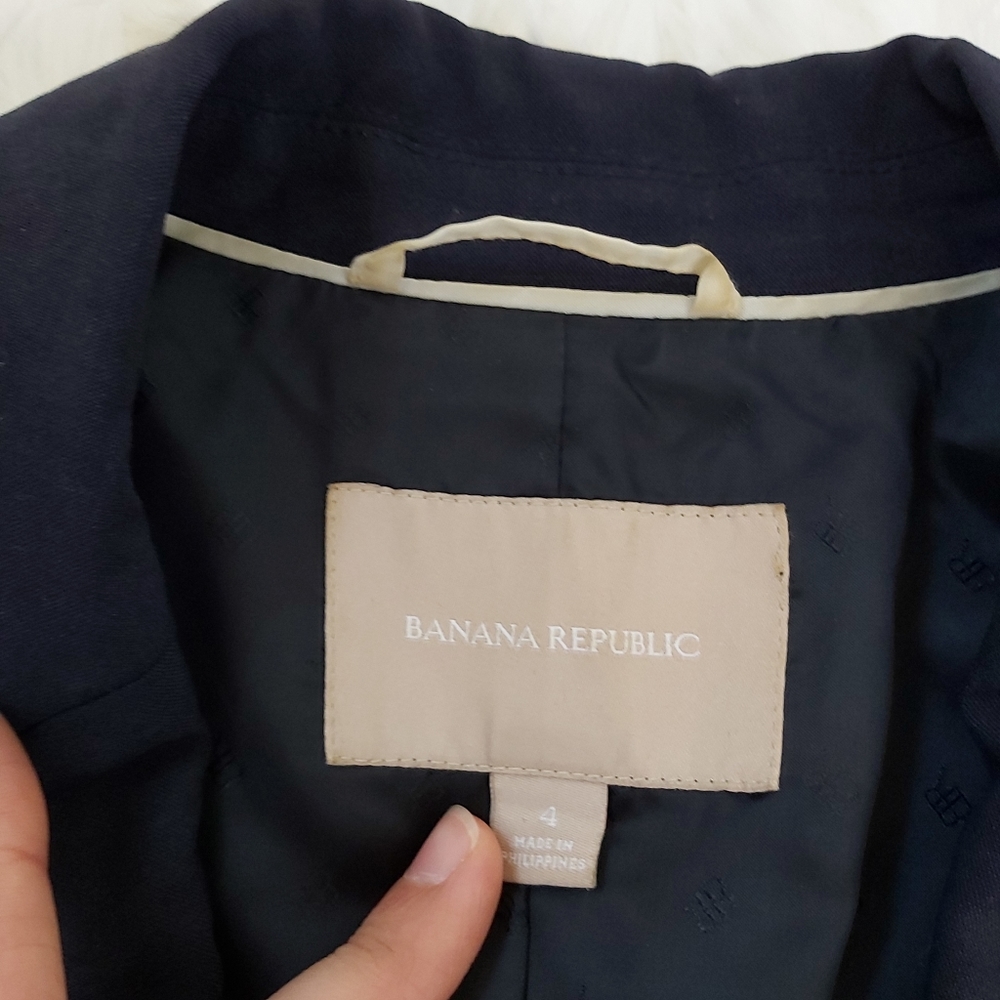 Navy Wool fitted Banana Republic Blazer - Picture 10 of 11